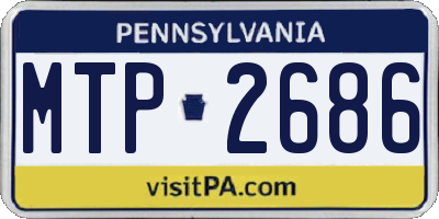 PA license plate MTP2686