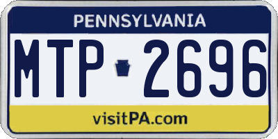 PA license plate MTP2696