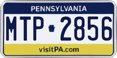 PA license plate MTP2856
