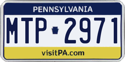 PA license plate MTP2971