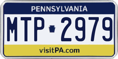 PA license plate MTP2979