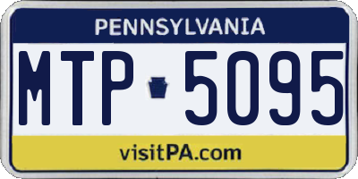 PA license plate MTP5095