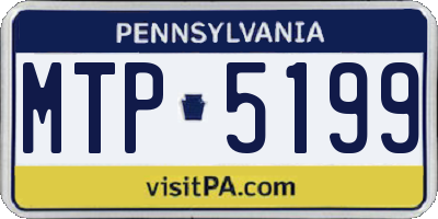PA license plate MTP5199
