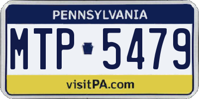 PA license plate MTP5479