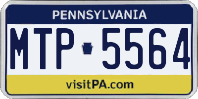 PA license plate MTP5564