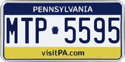 PA license plate MTP5595