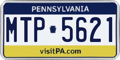 PA license plate MTP5621