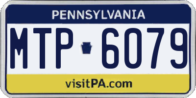 PA license plate MTP6079