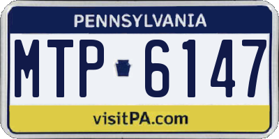 PA license plate MTP6147