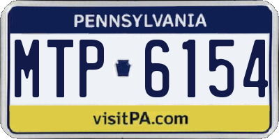 PA license plate MTP6154