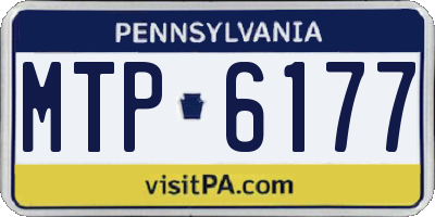 PA license plate MTP6177