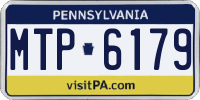 PA license plate MTP6179