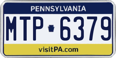 PA license plate MTP6379