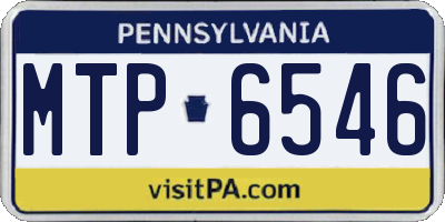 PA license plate MTP6546