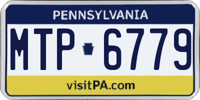 PA license plate MTP6779