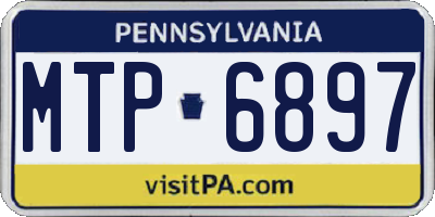 PA license plate MTP6897