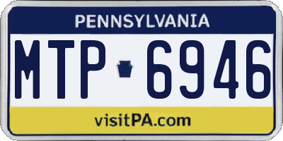 PA license plate MTP6946