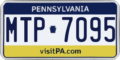PA license plate MTP7095