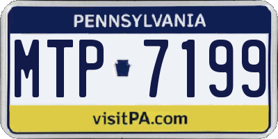 PA license plate MTP7199