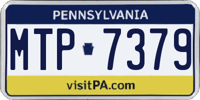 PA license plate MTP7379