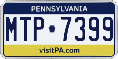 PA license plate MTP7399