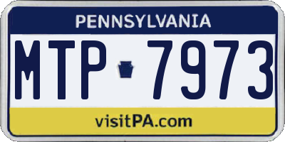 PA license plate MTP7973