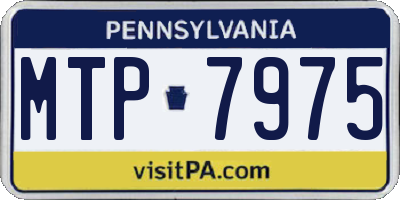 PA license plate MTP7975