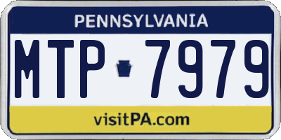 PA license plate MTP7979