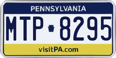 PA license plate MTP8295