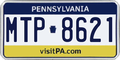 PA license plate MTP8621