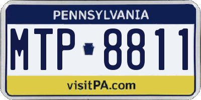 PA license plate MTP8811