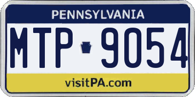 PA license plate MTP9054