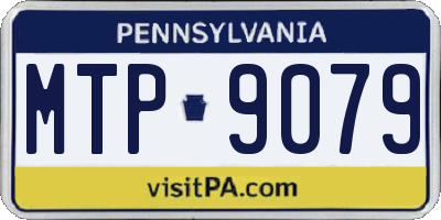 PA license plate MTP9079