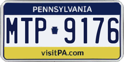 PA license plate MTP9176