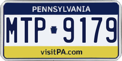 PA license plate MTP9179
