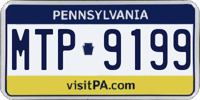 PA license plate MTP9199