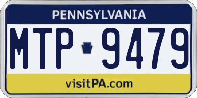 PA license plate MTP9479