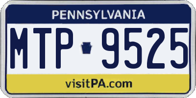 PA license plate MTP9525