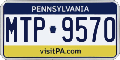PA license plate MTP9570