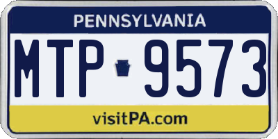 PA license plate MTP9573