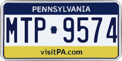 PA license plate MTP9574