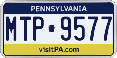 PA license plate MTP9577