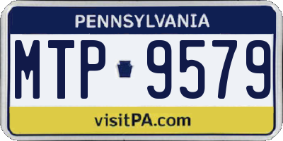 PA license plate MTP9579