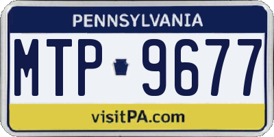 PA license plate MTP9677