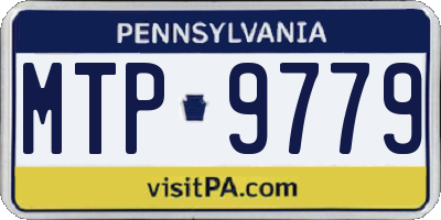 PA license plate MTP9779
