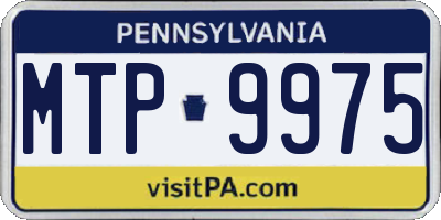 PA license plate MTP9975