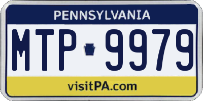 PA license plate MTP9979