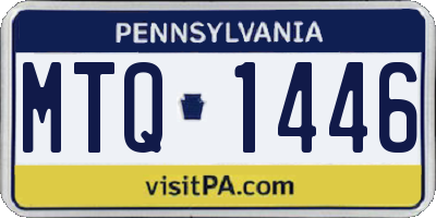 PA license plate MTQ1446