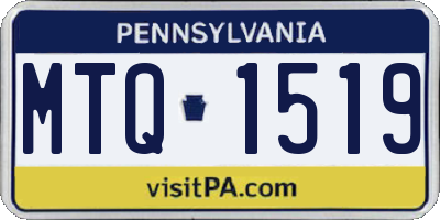 PA license plate MTQ1519