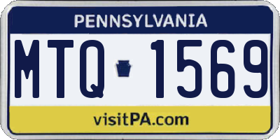 PA license plate MTQ1569